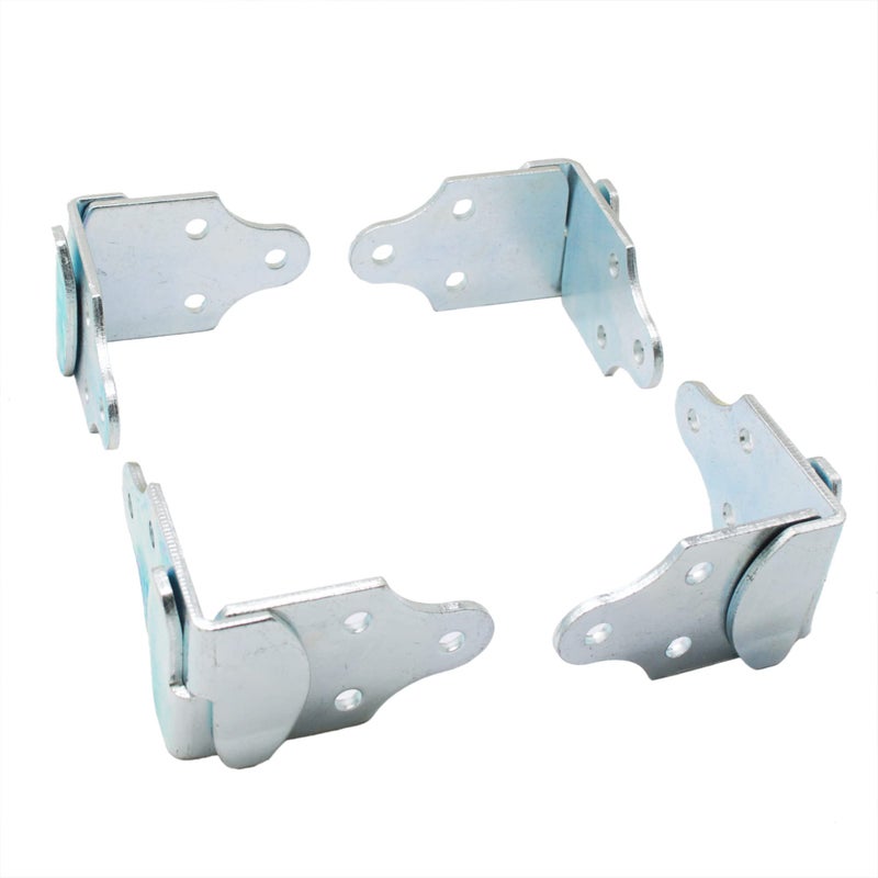 X-Haibei 8 Pack Trailer Stake Rack Corner Connector Brackets Straight Wood Sides Latch Rack Set - Image 1